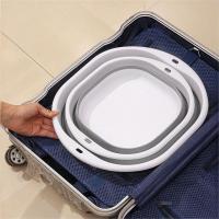 Grande Lavabo Plegable Portátil De Plástico Comprimido Para Uso Doméstico Y Viajes Lavado De Ropa Y Verduras - details 5