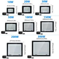 Lámpara De Pared Exterior LED Para Jardín Proyector De Luz De Inundación Reflector IP66 Aluminio 10W 20W 30W 50W 100W Para Calle - details 3