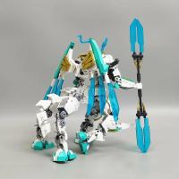 Bloques De Construcción Creativos Serie Mecha Batalla Deformada Dragón Blanco Caballo Modelo Juguetes Transformables Para Niños Regalos Tamaño Pequeño Compatible Con Lego Material ABS - details 12