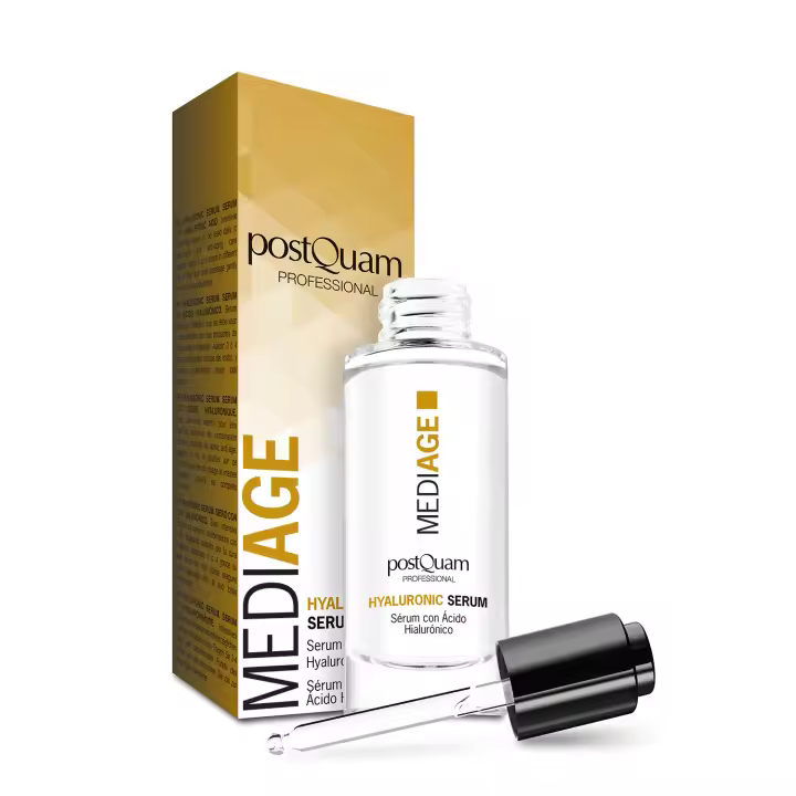 PostQuam - Serum Acido Hialuronico en Alta Concentración MedAge - Sérum con Ácido Hialurónico de Alto y Bajo Peso Molecular - Suero Ligero de Rápida Absorción para Mantener la Piel Hidratada - Combate los Signos del Envejecimiento- 30 ml - 1