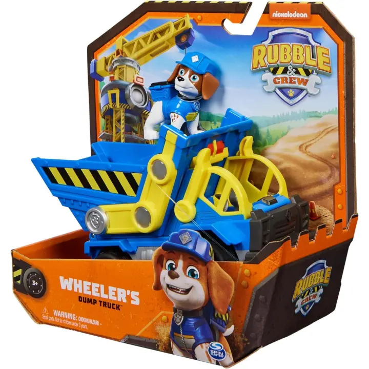 Rubble & Crew, Juguete Wheeler’s Dump Truck con Piezas móviles y una Figura de acción Coleccionable, Juguetes para niños a Partir de 3 años (Spin Master 6066528) - 1