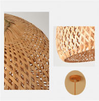 Lámpara Colgante De Bambú Pendentivo Luz De Techo Rattan Wicker Tejido a Mano Enredado Para Hogar Comedor Estilo Sudeste Asiático - details 4