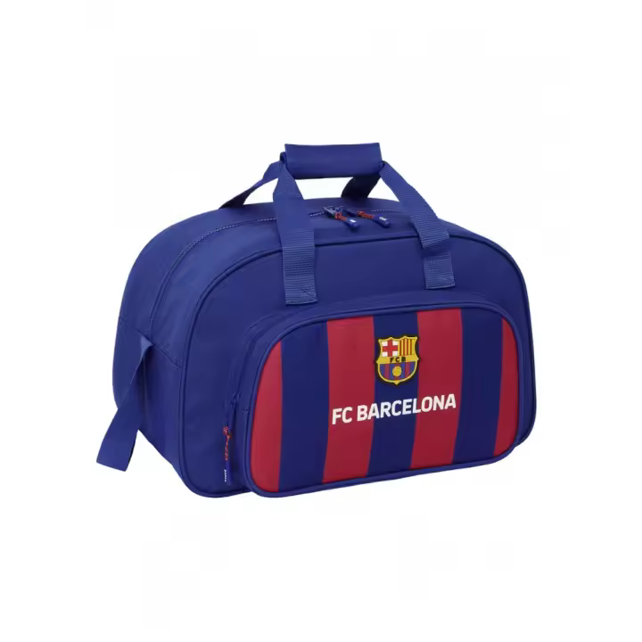 Safta Bolsa de Deporte F.C.BARCELONA - Gran Bolsillo Frontal, Bandolera Ajustable - Ideal para Viajes y Equipaje - Marca de Confianza - 1