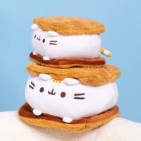 Cojín De Peluche Gato De Biscocho Chocolate 15cm Juguete Suave Para Niños Regalo De Cumpleaños Muñeco De Animal Hinchable - details 4