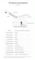 Humidificador De Vapor Facial Con Ozono Limpieza Profunda Para El Rostro Máquina De Vapor Para Spa En Casa Y Salón Cuidado De La Piel Blanqueador - details 8