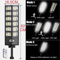 Luz Led Solar para exteriores, lámpara Solar potente de 720 LED con Control remoto y 3 modos, luz impermeable para jardín y calle - details 6