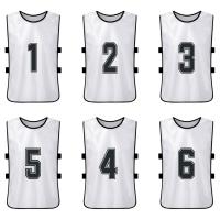 Chalecos De Deporte Para Niños 6/12PCS Camisetas De Fútbol Rápidas Secado Uniforme De Equipo De Baloncesto Entrenamiento Con Números - details 4