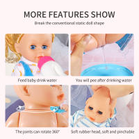Muñeca De Simulación Que Puede Hablar Y Pestañear Juguete Educativo Para Niños Y Niñas Con Función De Alimentar Bebé Y Soothing Sleep Ideal Para Edad 3-6Años - details 2