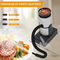 BORUiT SK301-1 Máquina De SMOKE Ajustable Portátil Para Cocina Molecular Generador De Humo Para Carne Y Barbacoa Herramienta De Cocina Ecológica De Aleación De Aluminio - details 4