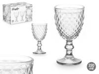 Arte Regal Set de 6 copas diamante transparente 220 ml - details 1