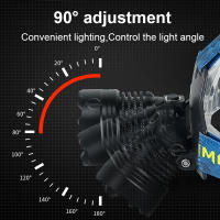 Linterna Frontal De Corbata Super Brillante 6500000LM Potente Para Escalada Pesca Y Trabajo Al Aire Libre Con Luz LED Dimmer Y Ángulo De 60° - details 10