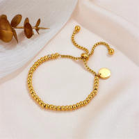Pulsera De Cadenas Para Mujer Y Parejas Foxanry 316L Acero Inoxidable Con Bolas Clásicas Antiguo Joyería De Aniversario Moda No Desvaneciendo Regalos - details 3