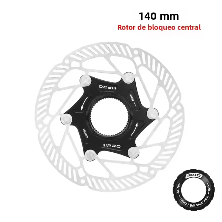 IIIPRO Freno De Disco Ultraligero Con Bloqueo Central Para Bicicletas De Carretera Y Montaña 140/160mm 1.8mm De Grosor Hueco - 1