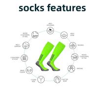 Calcetines De Fútbol Antideslizantes Medio Calf Non Slip Con Suela De Silicona Para Hombres Calcetines Deportivos De Ciclismo - details 2