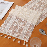 Bandera De Mesa Colgante De Gladiolus Beige Estilo Campestre Decoración Para Comedor Antideslizante Y Bonita Hecha De Poliéster 100% - details 0