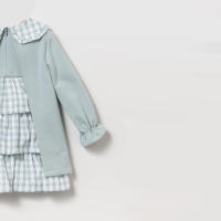 Coco Acqua Vestido de bebé niña 50191 VERDE NUBLADO ropa niños Winter ROYALE CORDONETS - details 4
