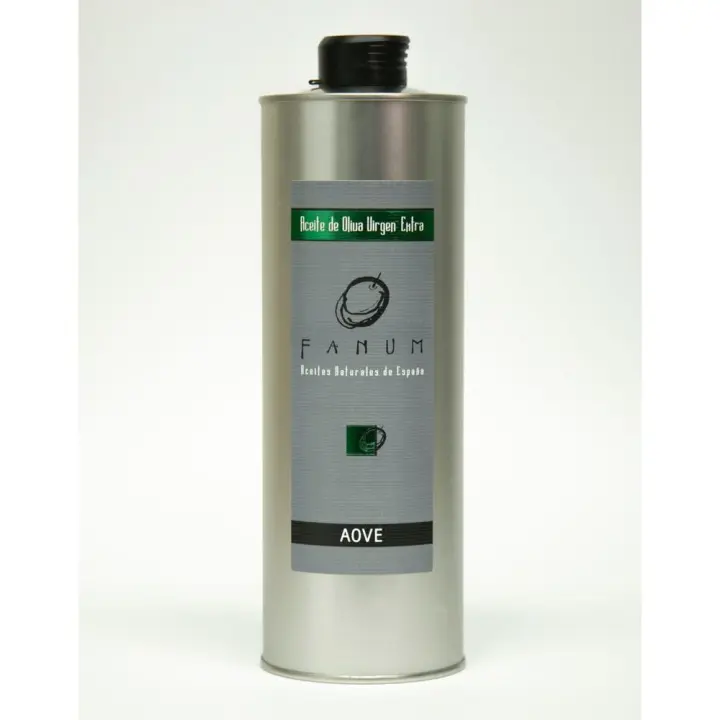 Aceite de Oliva Virgen Extra FANUM - Lata 1L - Manzanilla - Alta Calidad - 1