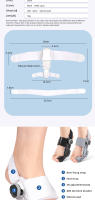 Corrector De Bunion Unisex Orthesis De Pie Rotatable Separador De Dedos Rectificador Ajustable Herramienta De Pedicura - details 1