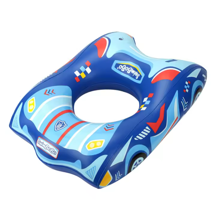 Anillo de Natation para Bebés, juego Acuático para niños, anillo de Natation inflable, Nuevo anillo de Natation para axilas con forma de Barco y Coche Deportivo - 1