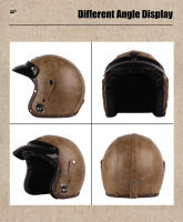 Nueva Bicicleta De Motocicleta 2023 Sombrero De Motocicleta De Cuero Clásico Retro Certificado 3C Para Bicicleta De Arena Y Scooter - details 10