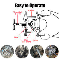 Kit De Herramienta De Compresor Para Calipero De Freno Disc 12/13 PCS Duradero Y Confiable Conjunto De 1 Pieza Para Automóvil - details 0