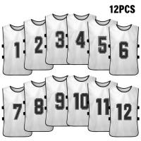 Chalecos De Deporte Para Niños 6/12PCS Camisetas De Fútbol Rápidas Secado Uniforme De Equipo De Baloncesto Entrenamiento Con Números - details 7