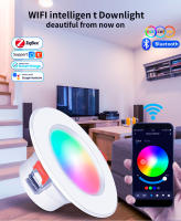 Amasun Luz De Pared Inteligente WiFi LED Zigbee Regulable Redonda Cambio De Color Control Por Voz Alexa Google Home 5W 7W 10W 15W - details 3