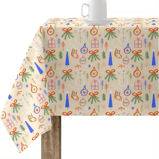 BL BELUM - Mantel Resinado Antimanchas 100% Algodón - Mantel Varios Tamaños desde 100x140 Mantel Antimanchas No traspasan Líquidos - Mantel tacto Extrasuave - Mantel 100% Made in Spain - 1