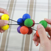 Bola De Colores Elástica Para Aliviar El Estrés Juguete Creativo Para Adultos Y Niños Bola De Succión Con Varias Esferas Antiestrés TOBEFU - details 2