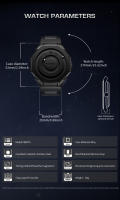 FOXBOX Reloj De Pulsera Para Hombre Moda Nueva 2025 Crea Scrolling Bolas Quartizo Reloj Casual Impermeable Lujo Ancho De Pulsera 25-29mm Diámetro De Dial 50mm Y Más - details 8