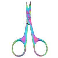 Tijeras De Barba Multifuncionales Pequeñas Para Cejas Uñas Y Cutícula Herramienta Cortante De Acero Inoxidable Colorida - details 3