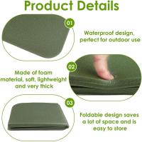 El cojín plegable para asiento, impermeable, a prueba de agua lidero Y, ideal para camping, estadios y Bancos, ideal Como regalo para excursionistas (verde) - details 1