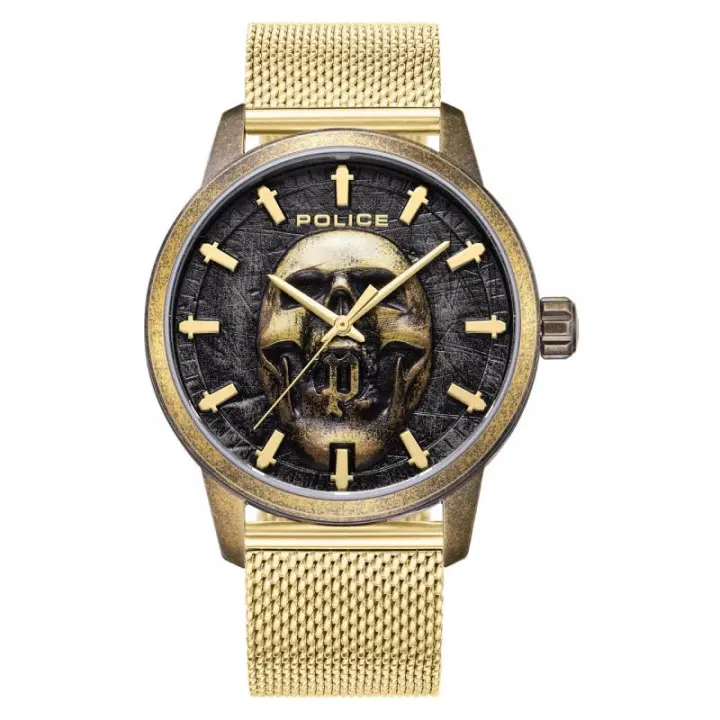 Reloj Police Raho Hombre Dorado y negro Analógico PEWJG0005504 POLICE - 1
