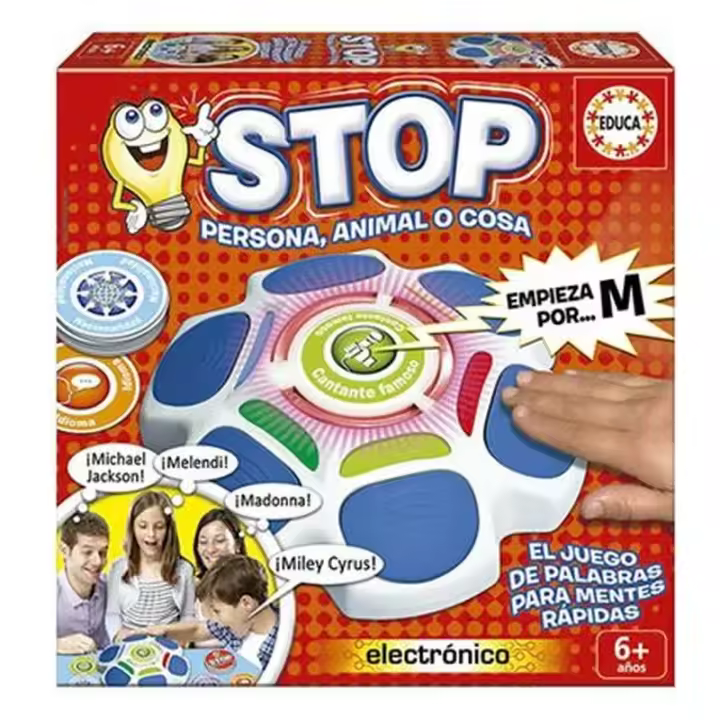 Stop, persona, animal o cosa Juego de mesa familiar 16589 EDUCA - 1