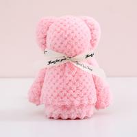 Juego De Toallas Oso Teddy 20 Piezas Set De Regalo Para Bodas Navidad Cumpleaños Con Bolsa Transparente Toallas De Poliéster Absorbentes Para La Mesa - details 3