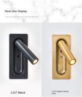 Lámpara De Pared De Alta Calidad Con Carga USB Iluminación Para Lectura En Habitación Luz LED De Encabezado Del Hotel Decoración Interior - details 9