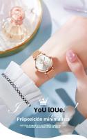 Reloj De Pulsera De Cuarzo OLEVS 5189 Para Mujer Versátil Y De Moda Con Dial De Diamante Resistente Al Agua De Acero Inoxidable Elegante - details 0