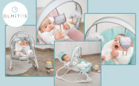 Olmitos- Hamaca multifunción para bebés - Hamaquita 2 en 1 con balancín Mecedora de 0 a 18 kg - vibración y Sonido - Incluye Arco de Juguetes… - details 1