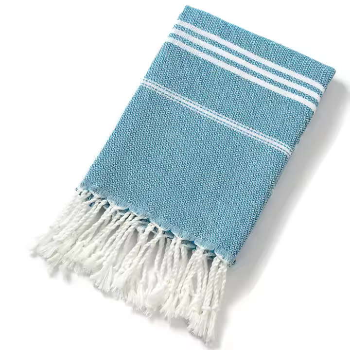 Toallas De Baño Con Borlas Estilo Navideño Absorbentes De Poliéster Y Algodón Turcas Naturales Para Playa Y Piscina - 1