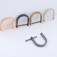 2pcs Anillos De D-Ring Pequeños Para Llavero Bolsa Accesorios DIY Correas De Cierre De Cremallera Pulsera Forma De Hoz - details 1
