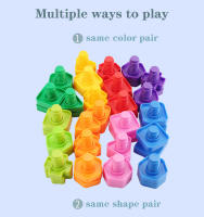 Juego De Bloques De Construcción Con Tornillos 20pcs/10sets Juguetes Educativos De Plástico En Forma De Nariz Para Niños Modelos Escala Montessori - details 7