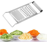 DESEOS Rallador Multiuso de Acero Inoxidable 28 cm x 11 cm - Ideal para Queso, Verduras y Más | Manual | Mango ergonomico - details 1