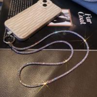 Lanyard De Teléfono Con Diamantes Brillantes Cuerda Antipérdida Para Llaves Accesorios De Teléfono Unisex Material De Poliéster - details 5