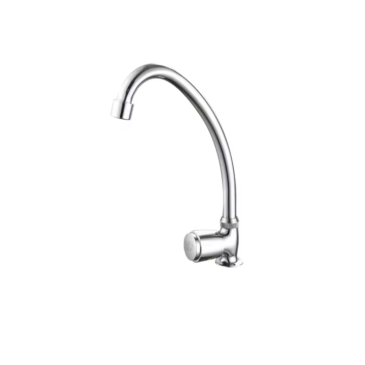 DP GRIFERÍA Grifo de Cocina un Agua Vertical con Caño Giratorio y Montura Cerámica - 1