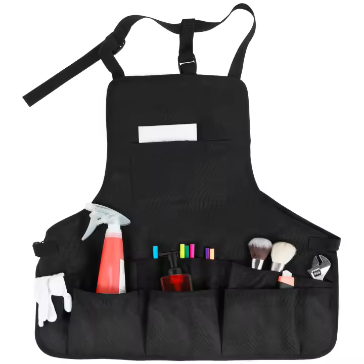 Bata De Trabajo Multifuncional De Lona Impermeable Con 10 Bolsillos Para Hombres Y Mujeres Adecuada Para Carpintero Y Obras Domésticas - 1