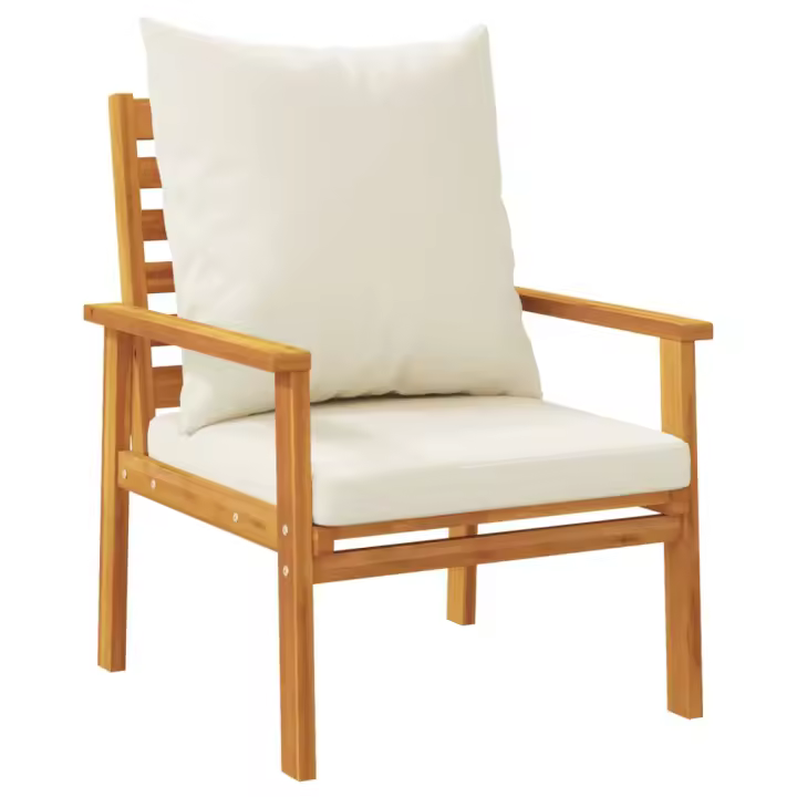 Sillón de Jardín con 2 UDS Madera maciza Acacia - 1