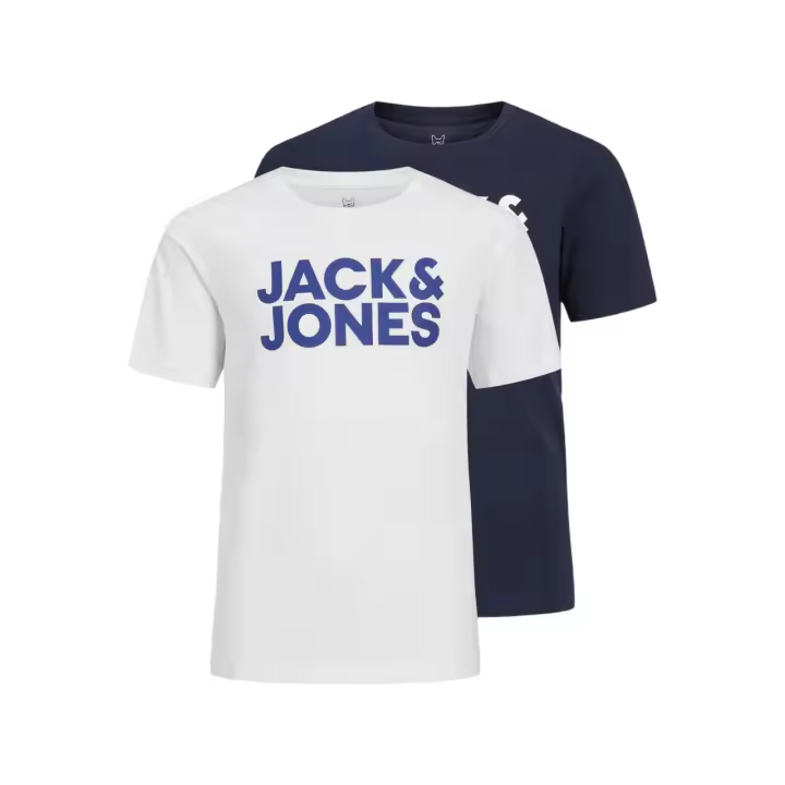 Jack & Jones Junior Jjecorp Logo - Pack de 2 Camisetas de Manga Corta para Niño - Multicolor - 12199947 - 1