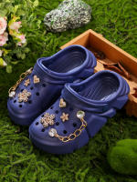 Zapatillas De Hadas Para Niñas En EVA Y Goma Elástica Azul Oscuro Antideslizantes Transpirables Sandalias De Playa Y Jardín Para Niñas De 3 a 12 Años - details 12