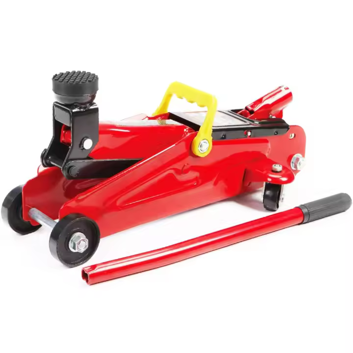 JOMAFA - GATO HIDRAULICO DE CARRETILLA 2 TONELADAS CON TACO DE GOMA PROTECTOR - JMK10060 - 1