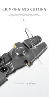 Herramienta De Amarre De Acero Carbono Para Cable De Pesca Ferrules De Tubo De Aluminio Doble Barril Hasta 2.0mm Multifuncional - details 7